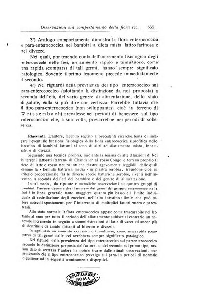 La pediatria periodico mensile indirizzato al progresso degli studi sulle malattie dei bambini