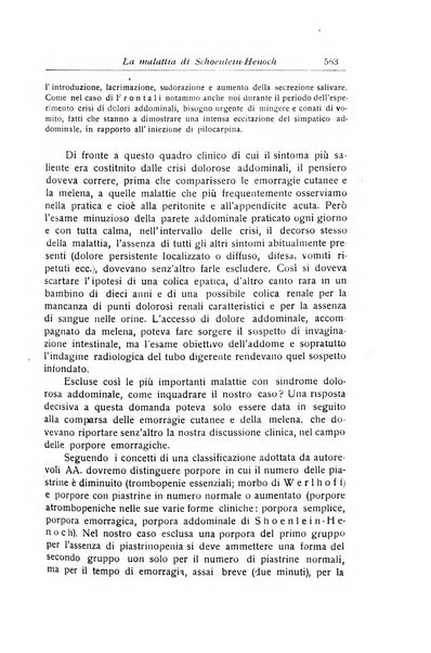 La pediatria periodico mensile indirizzato al progresso degli studi sulle malattie dei bambini