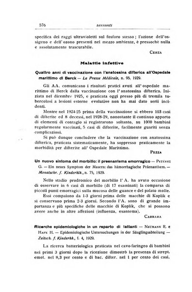 La pediatria periodico mensile indirizzato al progresso degli studi sulle malattie dei bambini