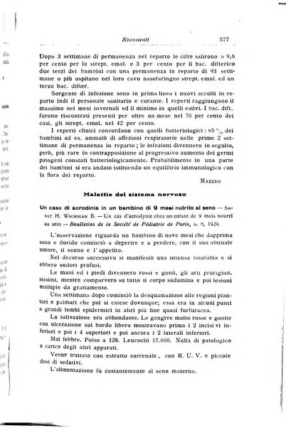 La pediatria periodico mensile indirizzato al progresso degli studi sulle malattie dei bambini