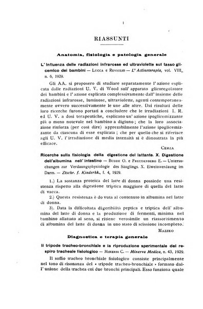 La pediatria periodico mensile indirizzato al progresso degli studi sulle malattie dei bambini