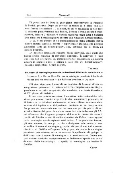 La pediatria periodico mensile indirizzato al progresso degli studi sulle malattie dei bambini