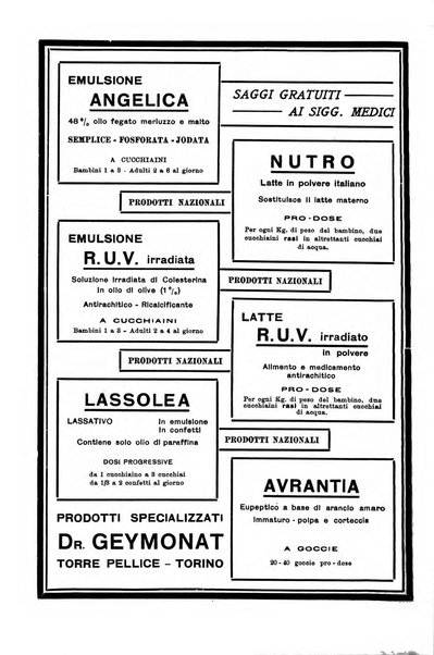 La pediatria periodico mensile indirizzato al progresso degli studi sulle malattie dei bambini