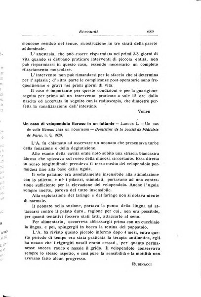 La pediatria periodico mensile indirizzato al progresso degli studi sulle malattie dei bambini