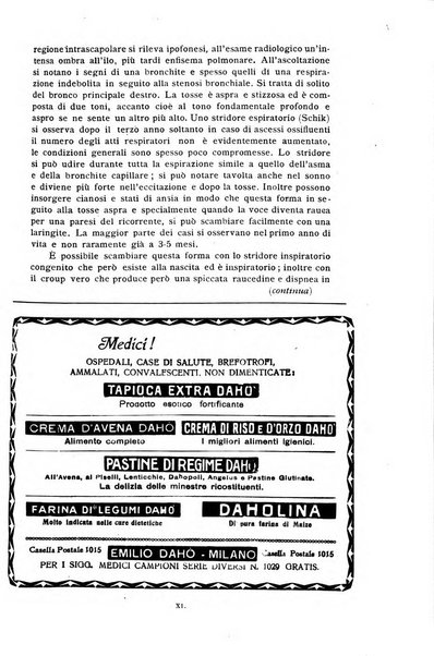 La pediatria periodico mensile indirizzato al progresso degli studi sulle malattie dei bambini