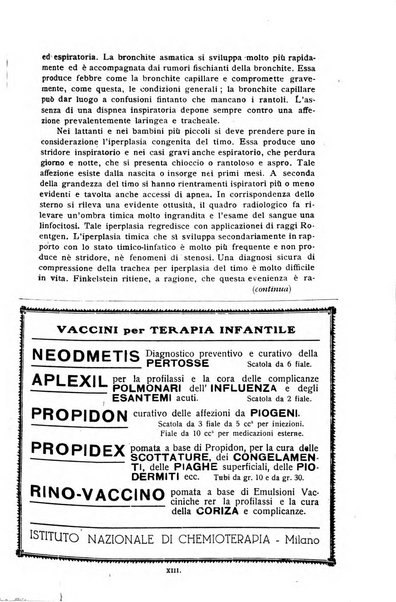 La pediatria periodico mensile indirizzato al progresso degli studi sulle malattie dei bambini