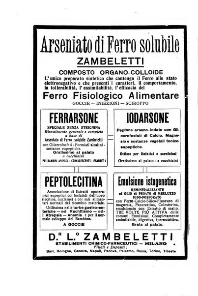 La pediatria periodico mensile indirizzato al progresso degli studi sulle malattie dei bambini