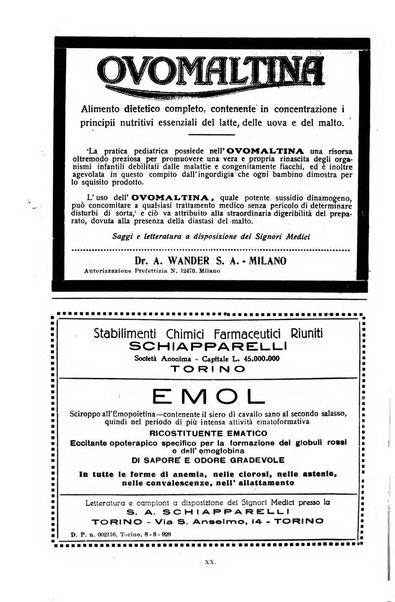 La pediatria periodico mensile indirizzato al progresso degli studi sulle malattie dei bambini