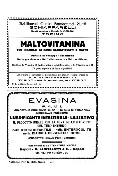 La pediatria periodico mensile indirizzato al progresso degli studi sulle malattie dei bambini