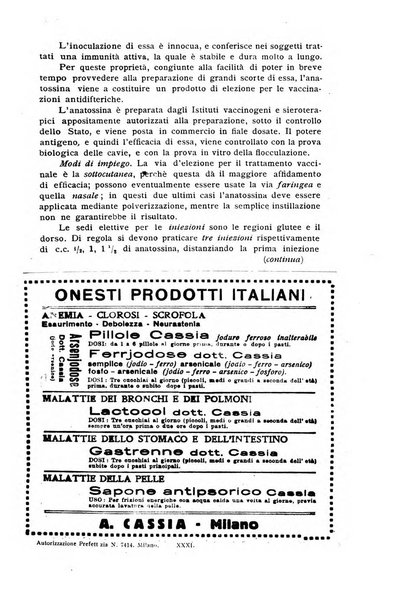 La pediatria periodico mensile indirizzato al progresso degli studi sulle malattie dei bambini