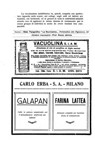 La pediatria periodico mensile indirizzato al progresso degli studi sulle malattie dei bambini