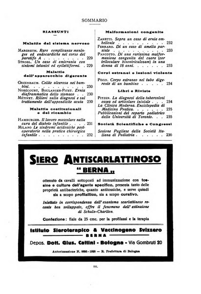 La pediatria periodico mensile indirizzato al progresso degli studi sulle malattie dei bambini