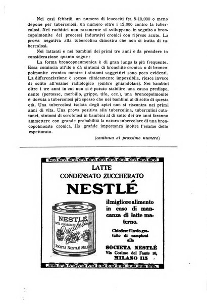 La pediatria periodico mensile indirizzato al progresso degli studi sulle malattie dei bambini