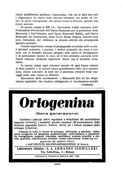 La pediatria periodico mensile indirizzato al progresso degli studi sulle malattie dei bambini