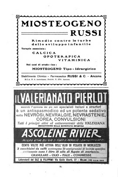 La pediatria periodico mensile indirizzato al progresso degli studi sulle malattie dei bambini