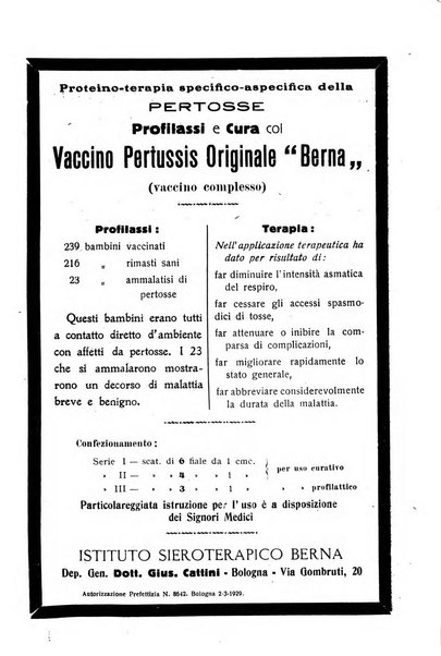 La pediatria periodico mensile indirizzato al progresso degli studi sulle malattie dei bambini