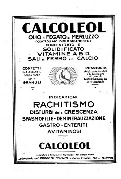 La pediatria periodico mensile indirizzato al progresso degli studi sulle malattie dei bambini