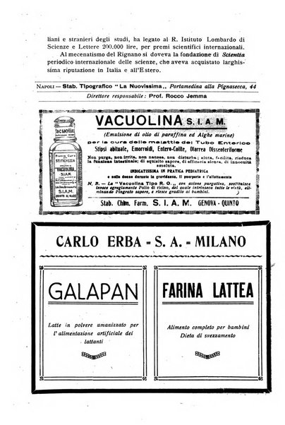 La pediatria periodico mensile indirizzato al progresso degli studi sulle malattie dei bambini