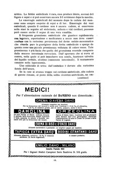 La pediatria periodico mensile indirizzato al progresso degli studi sulle malattie dei bambini