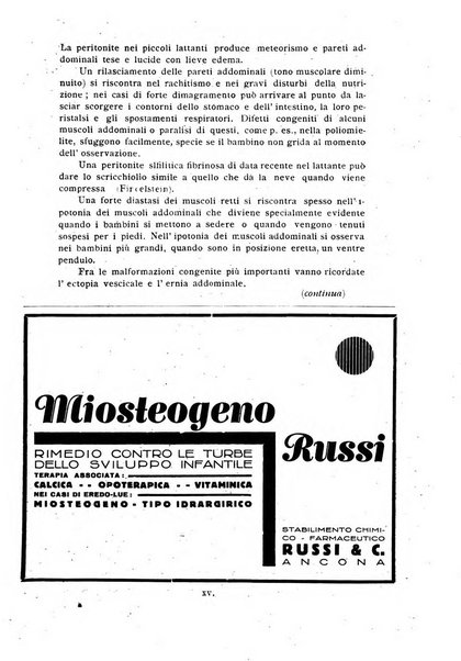 La pediatria periodico mensile indirizzato al progresso degli studi sulle malattie dei bambini