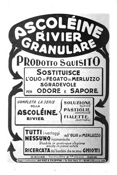 La pediatria periodico mensile indirizzato al progresso degli studi sulle malattie dei bambini