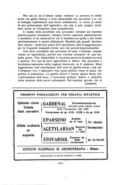 La pediatria periodico mensile indirizzato al progresso degli studi sulle malattie dei bambini