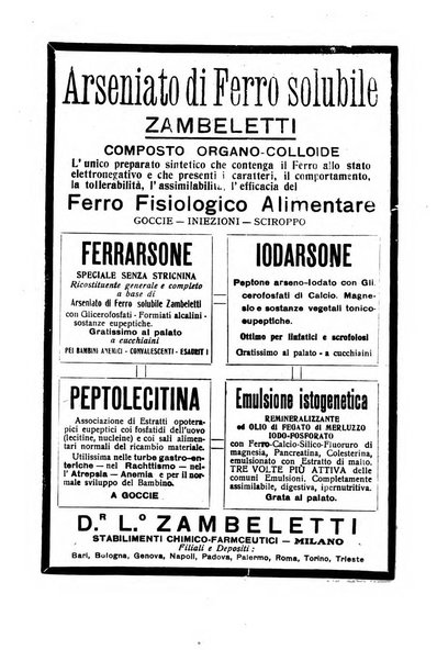 La pediatria periodico mensile indirizzato al progresso degli studi sulle malattie dei bambini