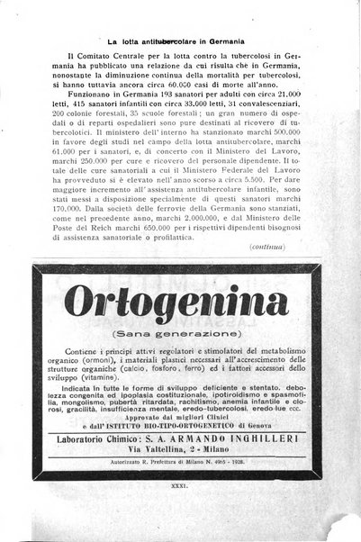 La pediatria periodico mensile indirizzato al progresso degli studi sulle malattie dei bambini