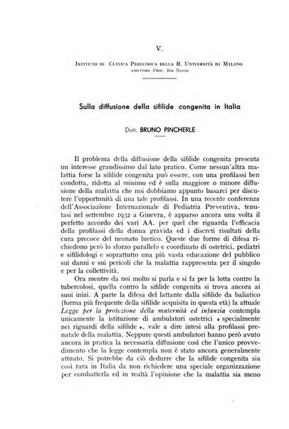 La pediatria periodico mensile indirizzato al progresso degli studi sulle malattie dei bambini