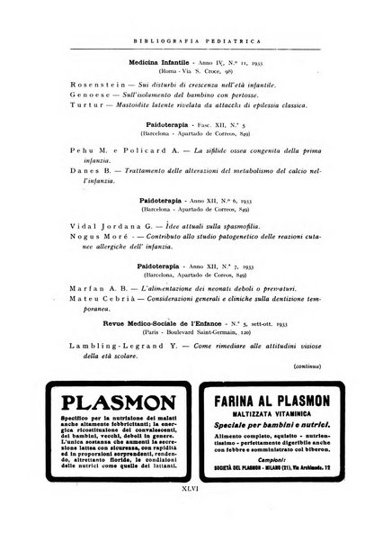 La pediatria periodico mensile indirizzato al progresso degli studi sulle malattie dei bambini