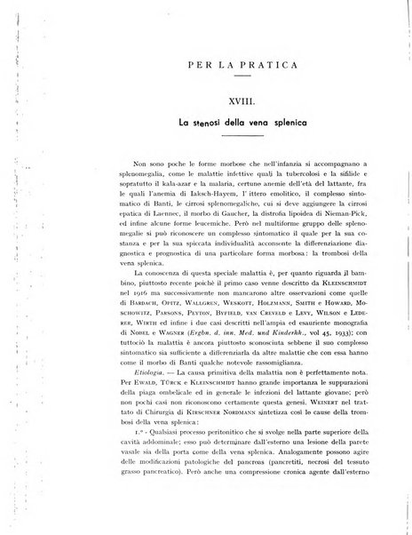 La pediatria periodico mensile indirizzato al progresso degli studi sulle malattie dei bambini