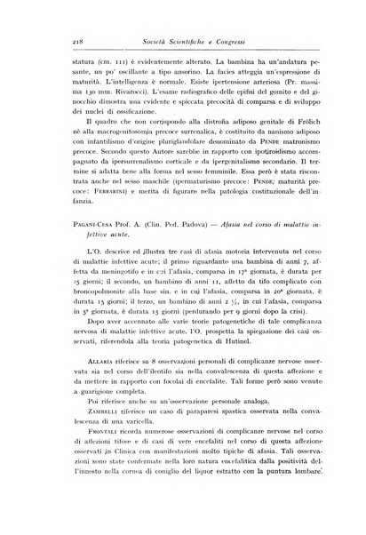 La pediatria periodico mensile indirizzato al progresso degli studi sulle malattie dei bambini