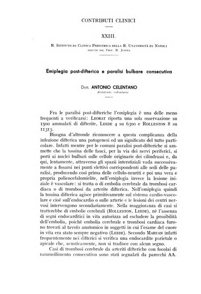 La pediatria periodico mensile indirizzato al progresso degli studi sulle malattie dei bambini