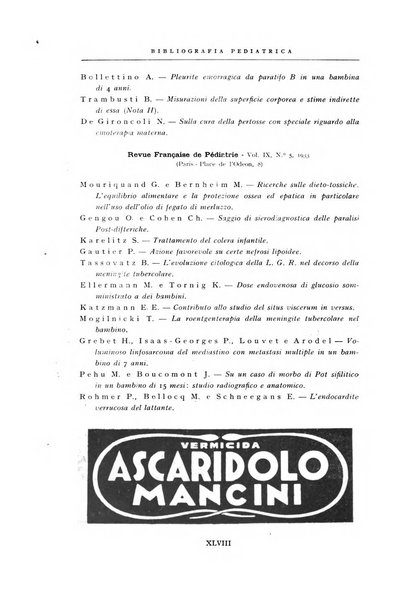 La pediatria periodico mensile indirizzato al progresso degli studi sulle malattie dei bambini