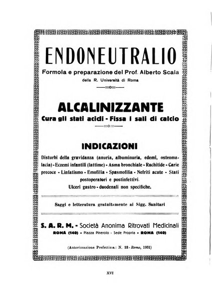 La pediatria periodico mensile indirizzato al progresso degli studi sulle malattie dei bambini