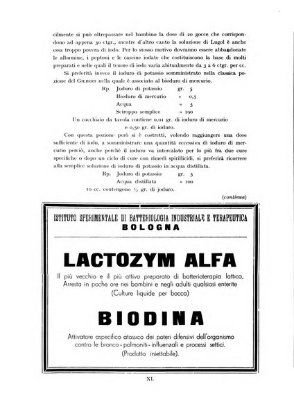 La pediatria periodico mensile indirizzato al progresso degli studi sulle malattie dei bambini