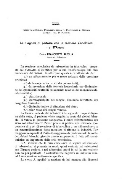 La pediatria periodico mensile indirizzato al progresso degli studi sulle malattie dei bambini