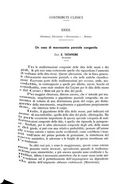 La pediatria periodico mensile indirizzato al progresso degli studi sulle malattie dei bambini