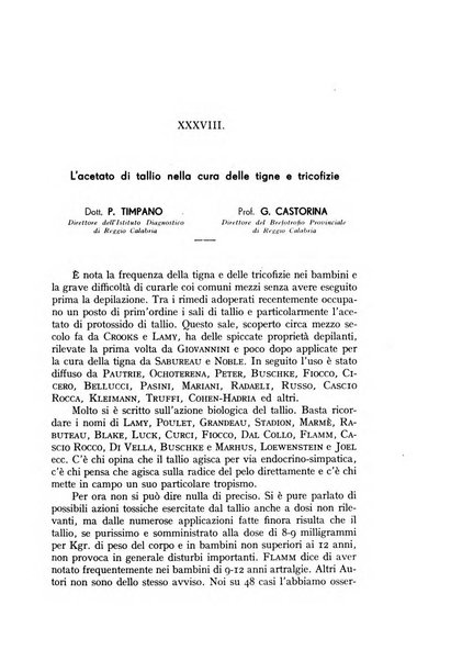 La pediatria periodico mensile indirizzato al progresso degli studi sulle malattie dei bambini