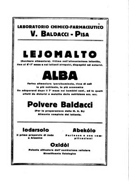 La pediatria periodico mensile indirizzato al progresso degli studi sulle malattie dei bambini