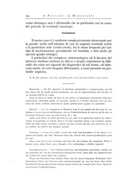 La pediatria periodico mensile indirizzato al progresso degli studi sulle malattie dei bambini