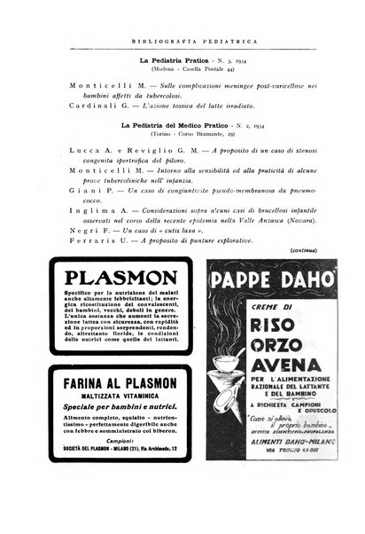 La pediatria periodico mensile indirizzato al progresso degli studi sulle malattie dei bambini