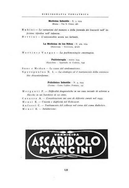 La pediatria periodico mensile indirizzato al progresso degli studi sulle malattie dei bambini