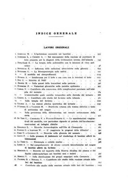 La pediatria periodico mensile indirizzato al progresso degli studi sulle malattie dei bambini