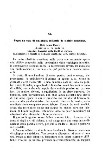 La pediatria del medico pratico