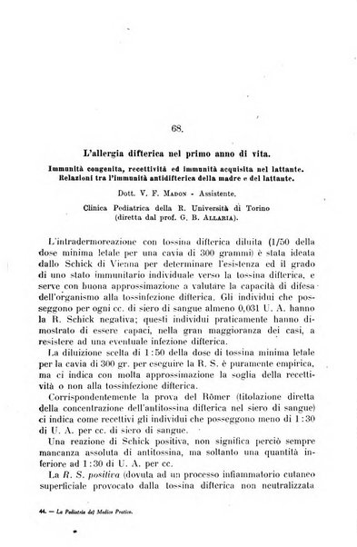 La pediatria del medico pratico