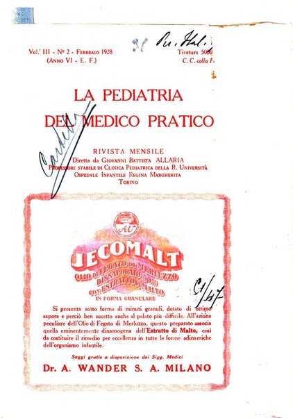 La pediatria del medico pratico