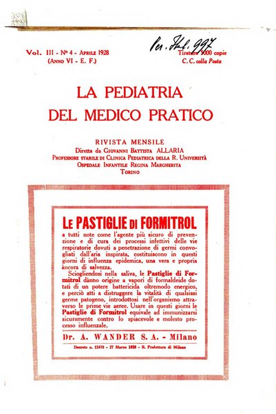 La pediatria del medico pratico