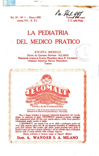 La pediatria del medico pratico