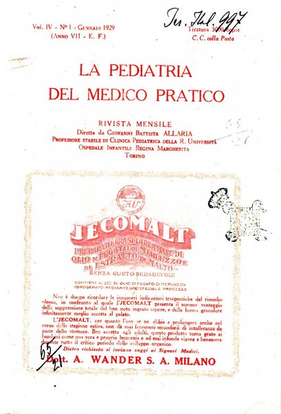 La pediatria del medico pratico